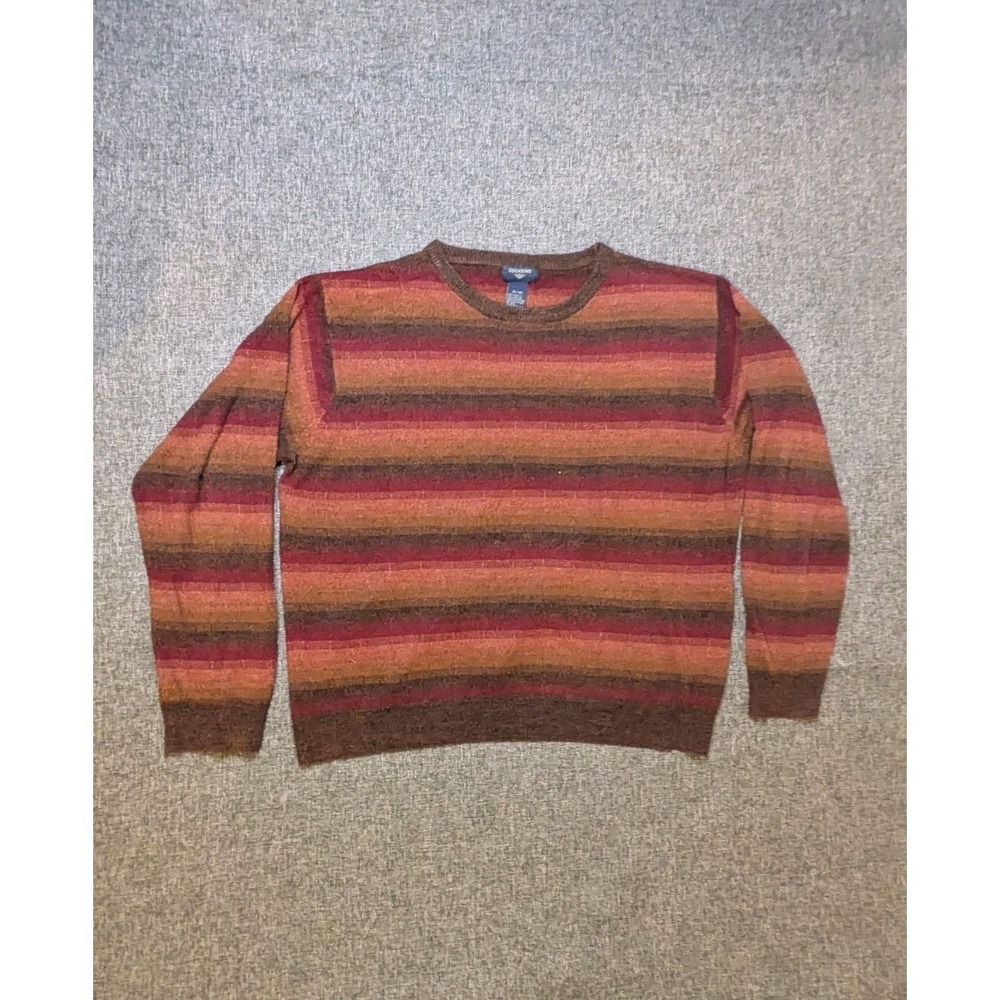 Vintage Dockers Sweater XL Multicolored  Striped Earth Tones men's Sweatshirt